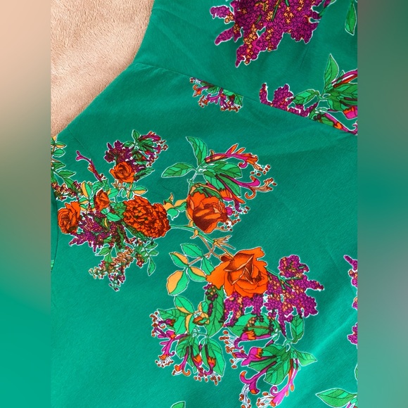 ASOS Women's Floral Career Blouse Multi Color - Picture 10 of 14